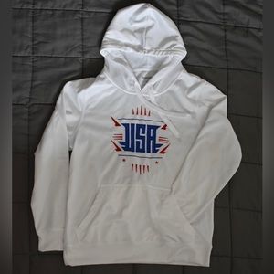 Rangers  Small white USA logo hoddie